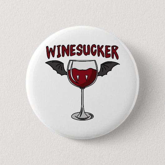Wijn Halloween Vampier Wings Bloed Bier Party Bijt Ronde Button 5,7 Cm (Voorkant)