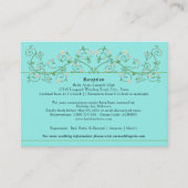 Wijn Heart Trellis op Blue Enclosure Kaart (Voorkant)