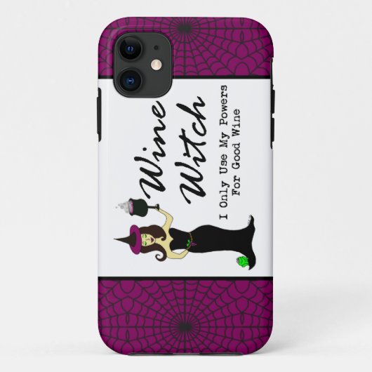 Wijn-heks: "Ik gebruik alleen mijn maaien voor goe Case-Mate iPhone Case (Achterkant)