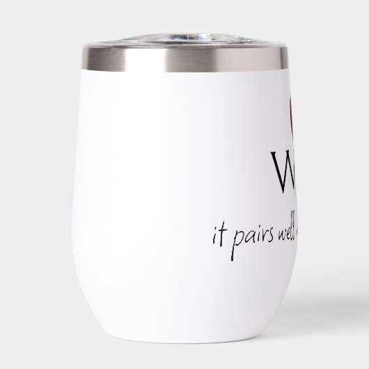 Wijn, het past goed bij goede vrienden (Voorkant)