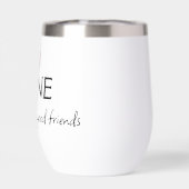 Wijn, het past goed bij goede vrienden (Achterkant)