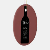 Wijn, hoe de klas drink wordt keramisch ornament (Rechts)