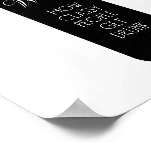 Wijn, hoe de klas drink wordt poster (Hoek)