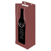 Wijn, hoe de klas drink wordt wijn cadeautas (Achterkant Gekanteld)