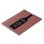 Wijn, hoe goed mensen drink worden grappig notitieboek (Linkerzijde)