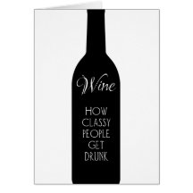 Wijn, hoe klasmensen drink worden grappige groet