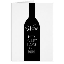 Wijn, hoe klasmensen drink worden grappige groet