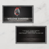 Wijn | Houten rand Visitekaartje (Voorkant / Achterkant)