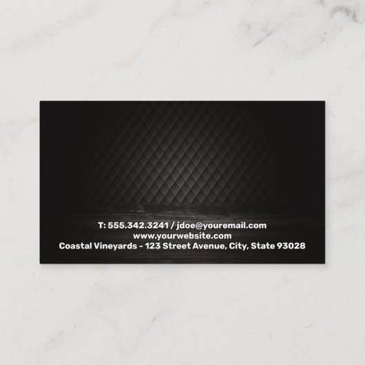 Wijn Houtsvat Visitekaartje (Achterkant)