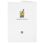 Wijn Humor Blank Wenskaart (Achterkant)