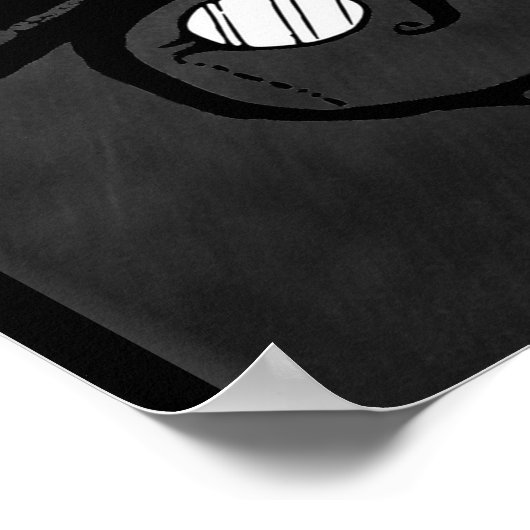 Wijn-Humor - Gepersonaliseerd alkbord Poster (Hoek)