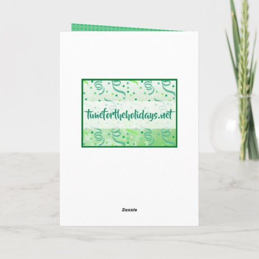 Wijn Humor Kerst Kaart (Achterkant)