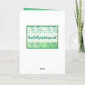 Wijn Humor Kerstmis Kaart (Achterkant)