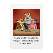 Wijn Humor koelkastmagneet Magneet (Verticaal)