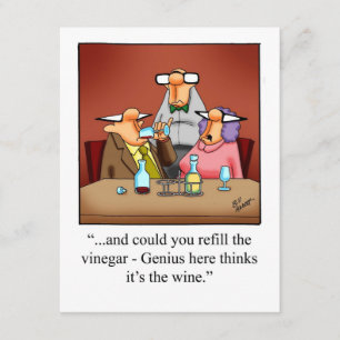 Wijn Humor "Spectickles" Feestuitnodiging Kaart