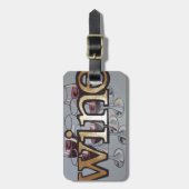 wijn iedereen bagagelabel (Voorkant verticaal)