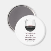 WIJN - IK HOU VAN KOKEN MET WIJN MAGNEET (Voorkant / Achterkant)