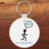 Wijn - ik loop door sleutelhanger (Voorkant)