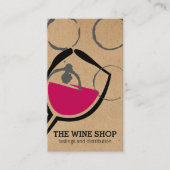 Wijn Illustratie Logo | Wijnvlek Visitekaartje (Voorkant)