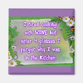 Wijn in de keukenmagneet magneet (Voorkant)