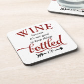 Wijn in de mond bier onderzetter (Linkerzijde)