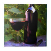 Wijn in de zon tegeltje (Voorkant)