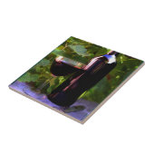 Wijn in de zon tegeltje (Zijkant)