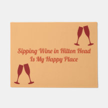 Wijn in Hilton Head met bril