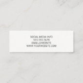 Wijn inschenken mini visitekaartje (Achterkant)