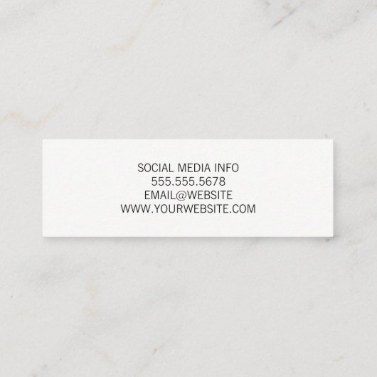 Wijn inschenken mini visitekaartje (Achterkant)