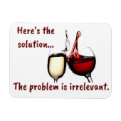 Wijn is de oplossingsmagneet magneet (Horizontaal)