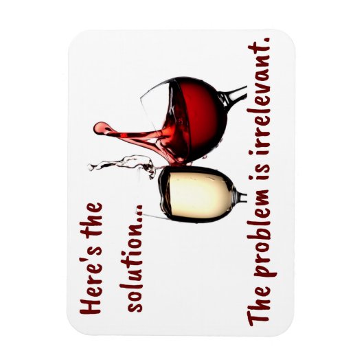 Wijn is de oplossingsmagneet magneet (Verticaal)