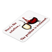 Wijn is de oplossingsmagneet magneet (Linkerzijde)