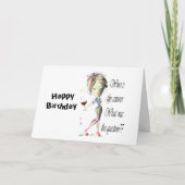 Wijn is de vraag grappig Wijn gezegde geschenken Kaart (Voorkant)