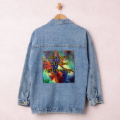 Wijn is een goede druivenplant denim jacket (Hangar)