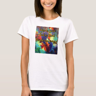Wijn is een goede druivenplant t-shirt