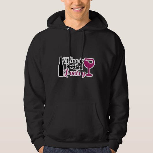 Wijn is gebotteld poeder hoodie (Voorkant)