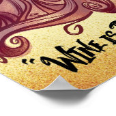 Wijn is gebotteld poëzie poster (Hoek)