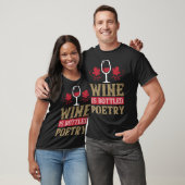 Wijn is gebottelde poëzie t-shirt (Unisex)