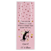 Wijn is goedkoper dan diner voor 2 Valentijn Wijn Cadeautas (Voorkant)