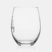 Wijn is goedkoper dan therapie Wijnliefhebber Grap Wijnglas Zonder Voet (Links)