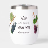 Wijn is het antwoord Grappig (Voorkant)