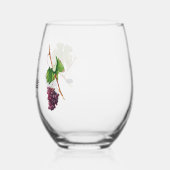 Wijn is het antwoord Grappig Wijnglas Zonder Voet (Links)