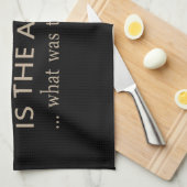 Wijn is het antwoord grappige wijn citaat theedoek (Quarter Fold)