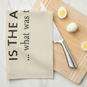 Wijn is het antwoord grappige wijn citaat theedoek (Quarter Fold)