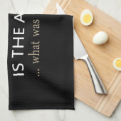 Wijn is het antwoord grappige wijn citaat theedoek (Quarter Fold)