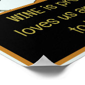 Wijn is het bewijs dat God van ons houdt, Poster (Hoek)