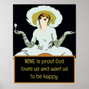 Wijn is het bewijs dat God van ons houdt, Poster