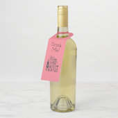 WIJN is mijn beste vriend Flessenhanger (Schuin)