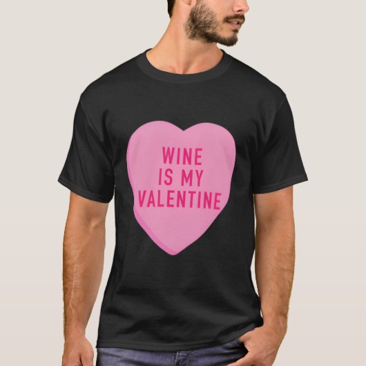 Wijn is mijn gesprek dat hij voert t-shirt (Voorkant)